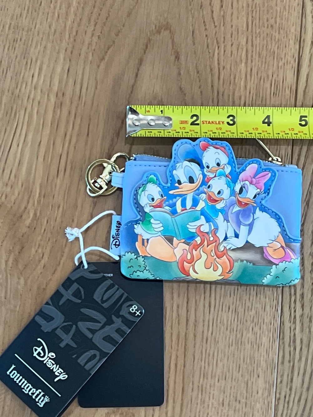 Disney x Loungefly Blue Campfire Donald, Daisy, and Ducklings Zip Wallet